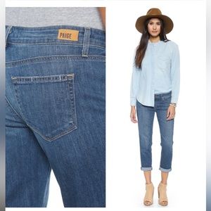PAIGE Classic Indigo Cropped Jeans NWT